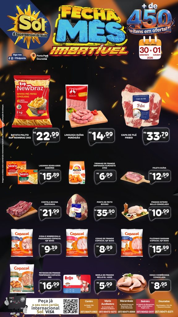 Fecha Mês Imbatível é no Supermercado Sol Fecha Mês Imbatível é no Supermercado Sol