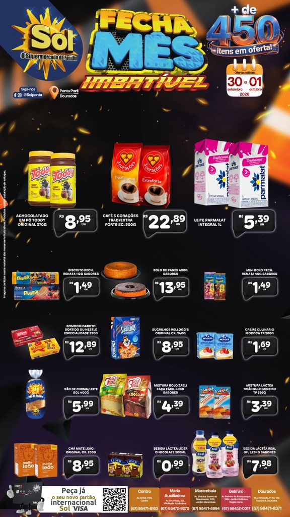Fecha Mês Imbatível é no Supermercado Sol Fecha Mês Imbatível é no Supermercado Sol
