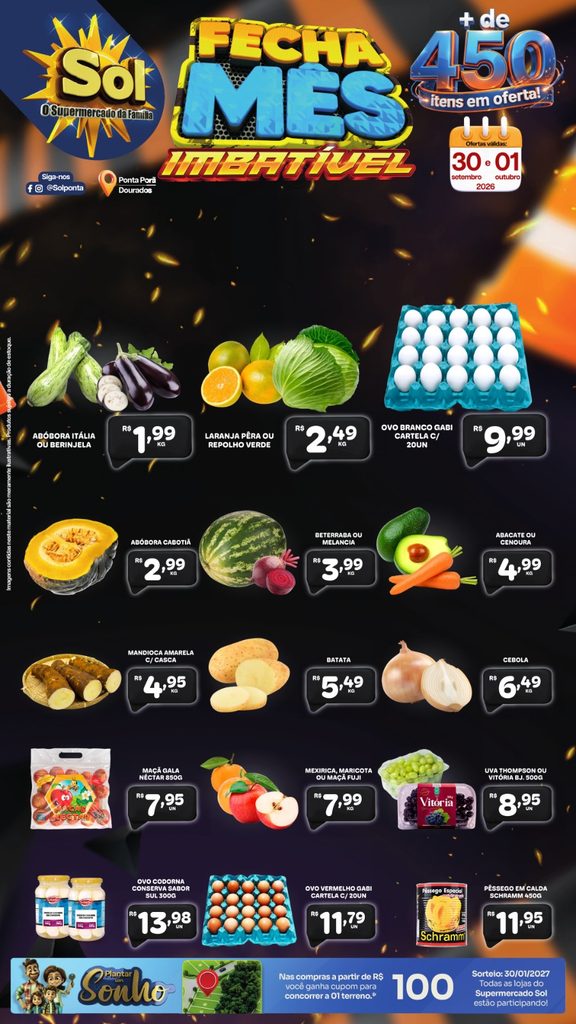Fecha Mês Imbatível é no Supermercado Sol Fecha Mês Imbatível é no Supermercado Sol