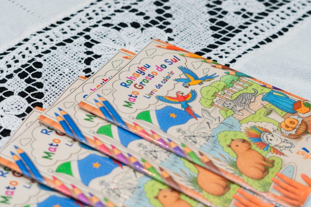 Livro para colorir valoriza a história, a cultura e o turismo de Mato Grosso do Sul