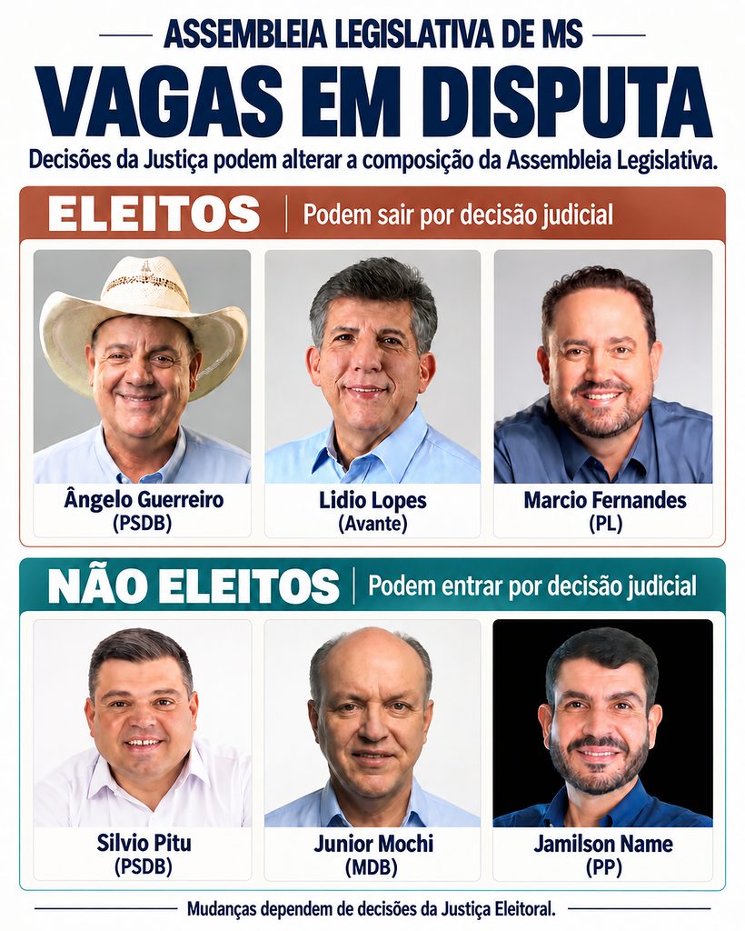 Disputas judiciais podem gerar alteração em três cadeiras da Assembleia Legislativa