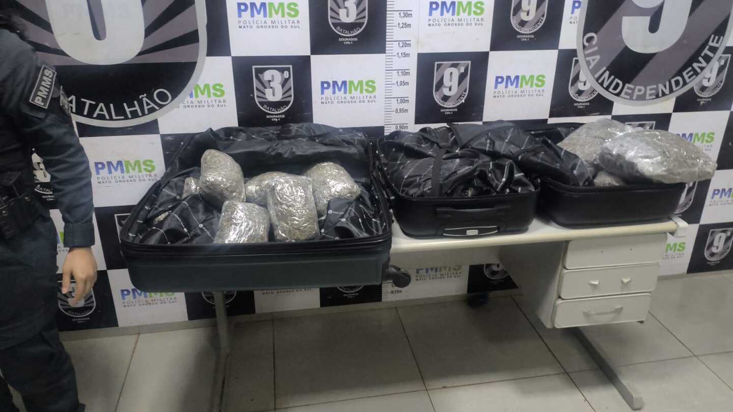 Paranaenses são presos com mais de 60kg de drogas em carros de aplicativo